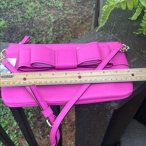 Kate Spade Villabella Ave Celina Leather Pink Bow Accent Women's Bag NWT